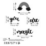 Wallity You're Magic Escultura de Pared de Metal Negra